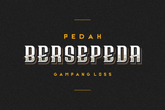 Bersepeda Display Font for Web Design