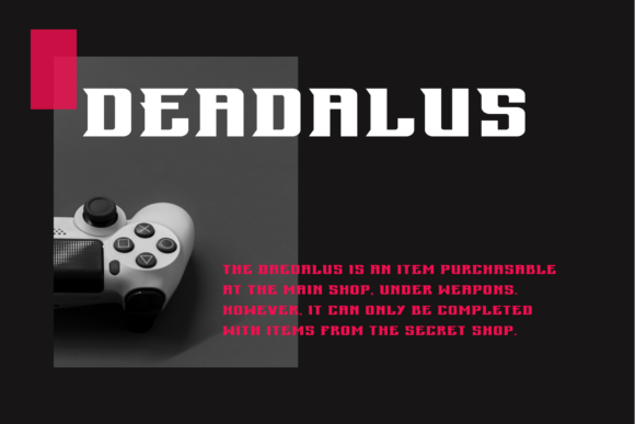 Deadalus: A Stylish Font for Small Business Branding