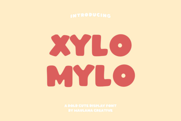 Discover Xylomylo: A Playful Display Font for Creative Branding