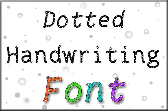 Dotted Handwriting: A Fresh Display Font for Modern Branding