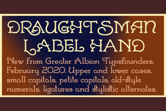 Draughtsman Label Hand: A Vintage Display Font for Modern Campaigns