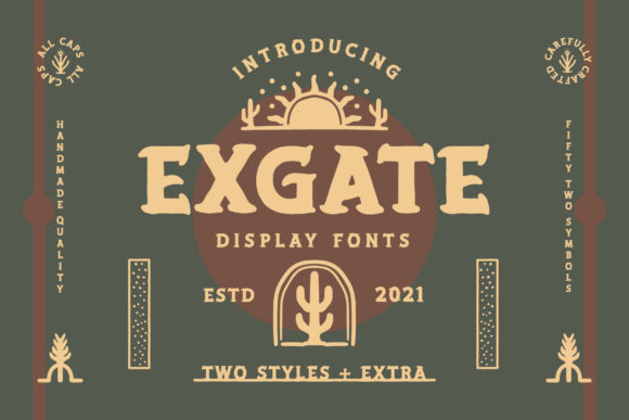 Exgate: A Bold Display Font for Impactful Campaigns