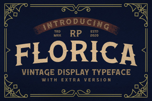 Florica Vintage Display Font for Handmade Creations