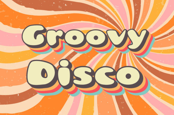 Groovy Disco Font for Editorial Design
