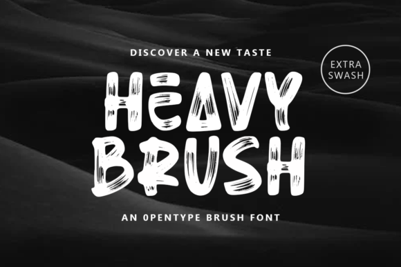 Heavy Brush: A Bold Display Font for Modern Editorial Design