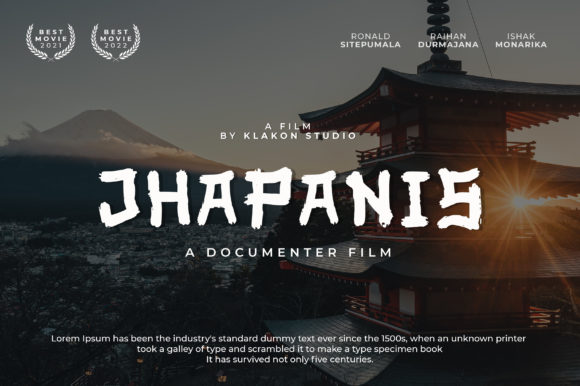 Jhapanis: A Japanese-Inspired Display Font for Modern Editorial Design