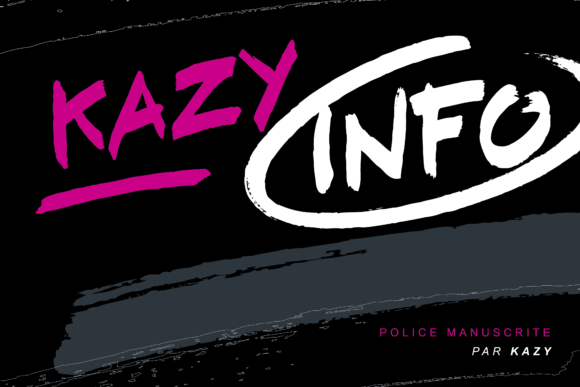 KAZYinfo: A Stylish Display Font for Editorial Design