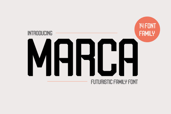 Marca: A Bold Display Font for Digital Branding