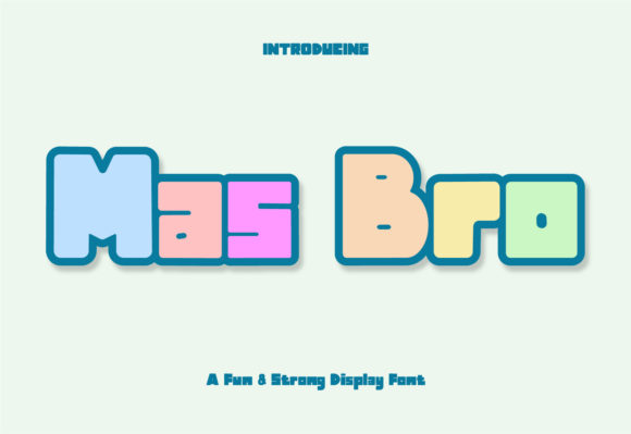 Mas Bro Display Font Review