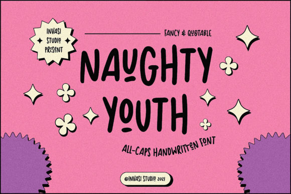 Naughty Youth: A Playful Display Font for Bold Campaigns
