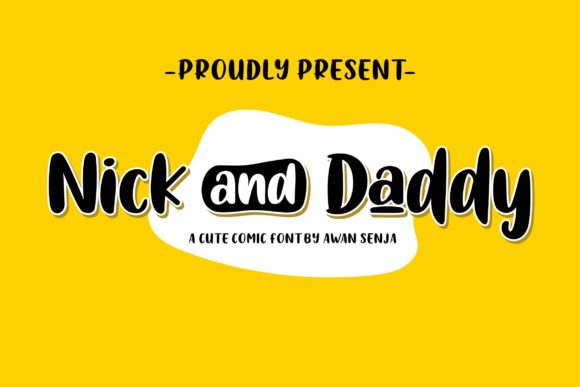Nick and Daddy Font for Handmade Creations