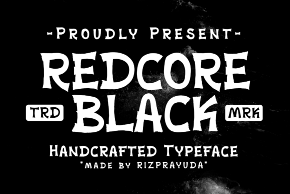 Redcore Black Display Font for Editorial Design