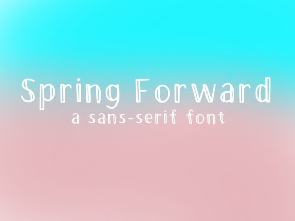 Spring Forward Font for Web Design