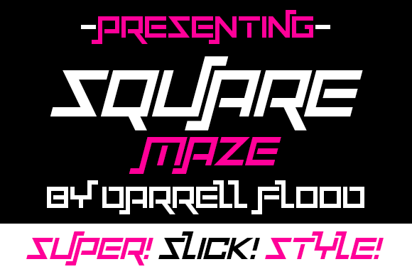 Squaremaze Font for Modern Web Design