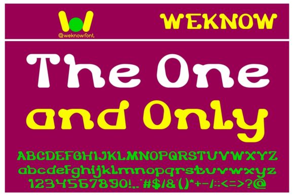 The One and Only: A Font That Speaks Volumes
