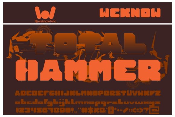 Total Hammer Font for Bold Editorial Design
