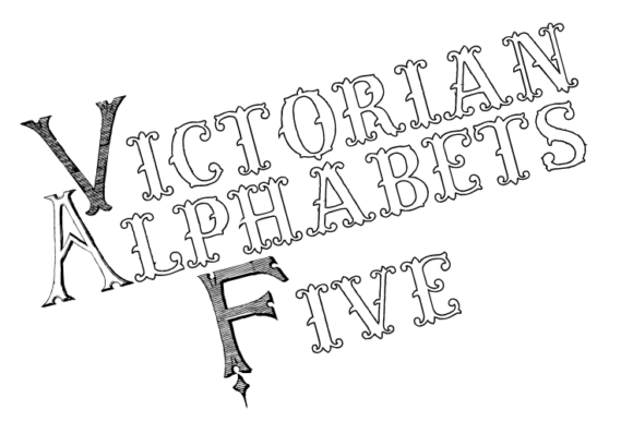 Victorian Alphabets Five for Handmade Creations
